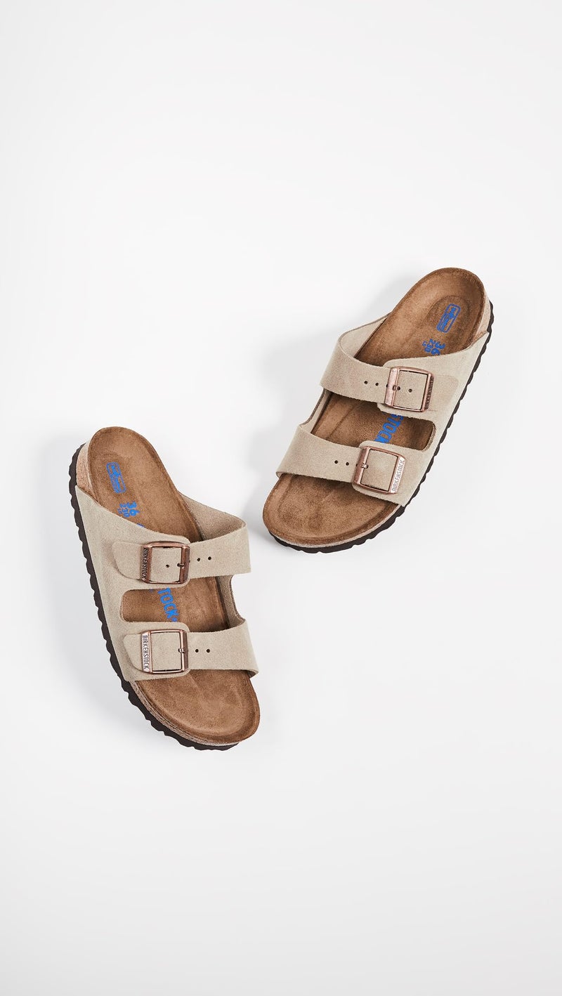 BIRKENSTOCK حذاء بيركنستوك أريزونا ببطانة ناعمة بلون التوب - مقاس EU 38 / مقاس النساء US 7-7.5 - Image 5
