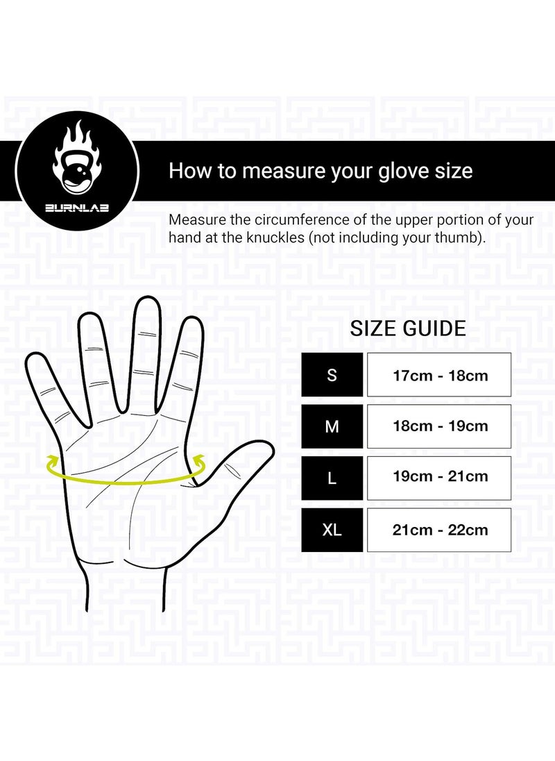 BURNLAB - BURNLAB Flex Gym Gloves for Men and Women - Ideal for Weightlifting, Cycling, Crossfit, Offers Good Grip and Soft Padding(Brown and Black) - Image 1