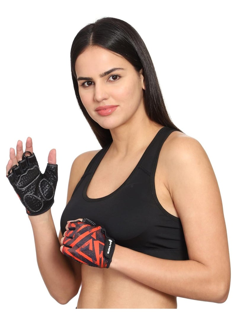 BURNLAB - BURNLAB Flex Gym Gloves for Men and Women - Ideal for Weightlifting, Cycling, Crossfit, Offers Good Grip and Soft Padding(Brown and Black) - Image 1
