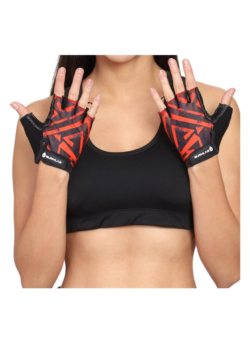 BURNLAB - BURNLAB Flex Gym Gloves for Men and Women - Ideal for Weightlifting, Cycling, Crossfit, Offers Good Grip and Soft Padding(Brown and Black) - Image 1