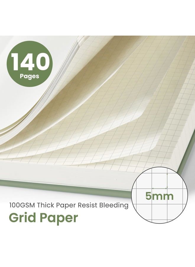 Taja Dotted Notebook, Spiral Dotted Journal for Women and Men, 140 Pages, Hardcover Notebook with Dot Grid for Work, School and Writing, 100gsm Thick Paper, A5 (15x20 - Image 2
