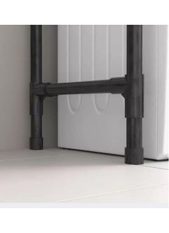 VBM VBM 2 Layer Over The Washing Machine Storage Rack Metal Bathroom Shelf Space Saving Organizer for Laundry Room Wash Basin Floor Stand Black  - Image 4