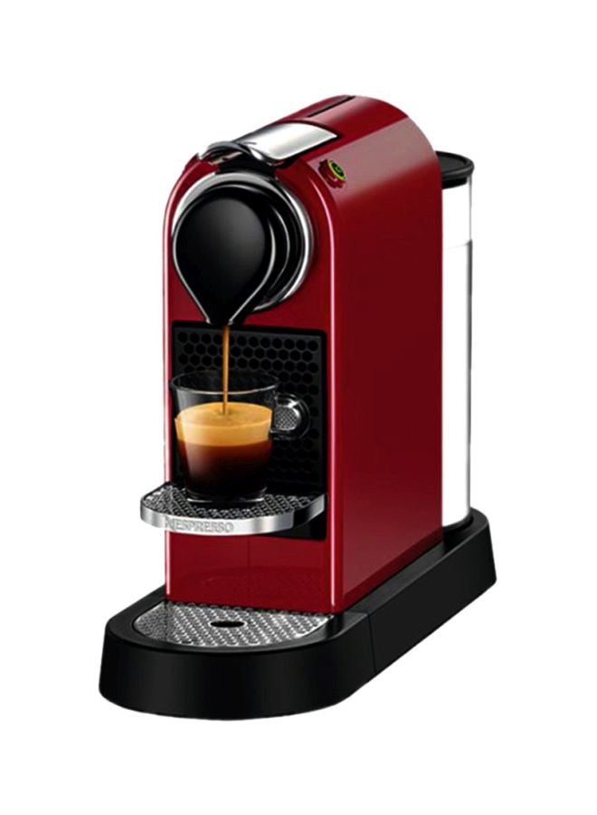 نسبرسو ماكينة سيتيز لصنع القهوة والاسبرسو بقدرة 1260 وات 1 L 1260 W C122CR أسود/فضي/أحمر غامق - Image 1