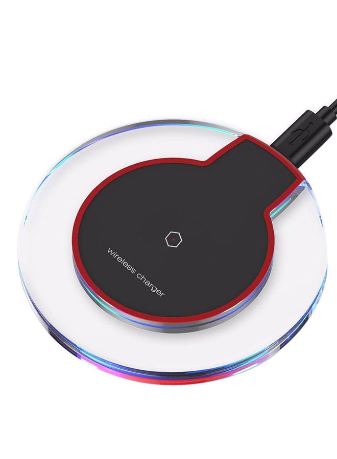 NIBEMINENT Crystal Wireless Charger For iPhone, Samsung White  - Image 1