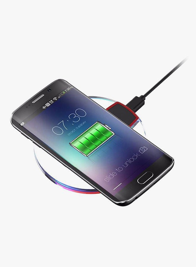 NIBEMINENT Crystal Wireless Charger For iPhone, Samsung White  - Image 5
