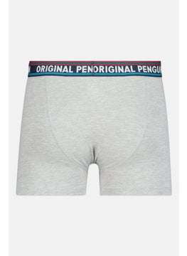 Original Penguin Men 3 Pieces Brand Logo Trunks, Navy/Red  - Image 3