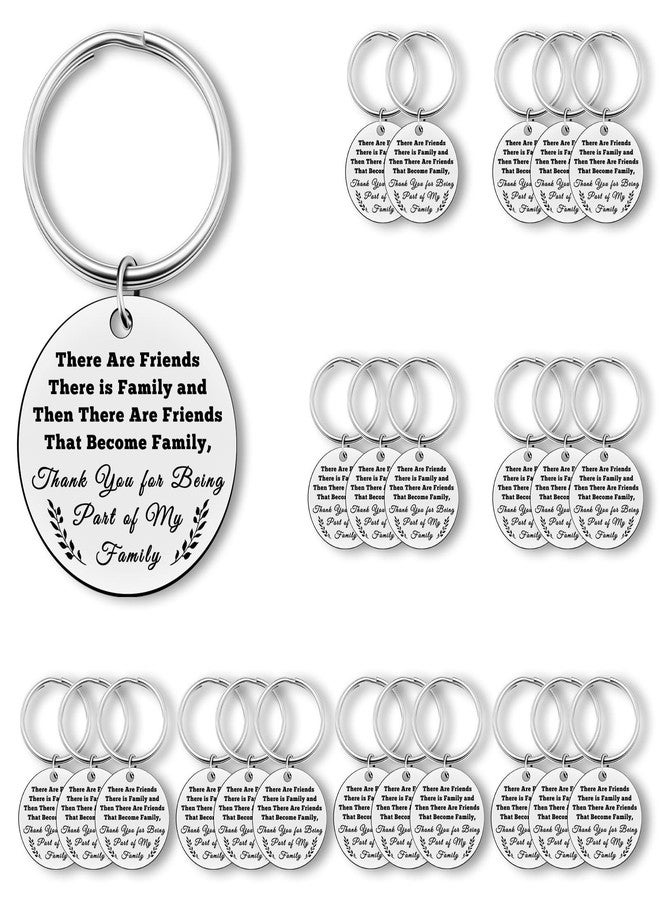 Jielahua 24PCS Funny Appreciation Gift Keychain Thank You Gift for Women Men Friends Mom Friendship Gifts for Friends Keyring Thanksgiving Day Present for Family Member Christmas Birthday - Image 1