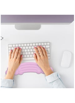 PIWIJOY Cloud Pad Keyboard Wrist Rest Soft Memory Foam -Pink  - Image 4
