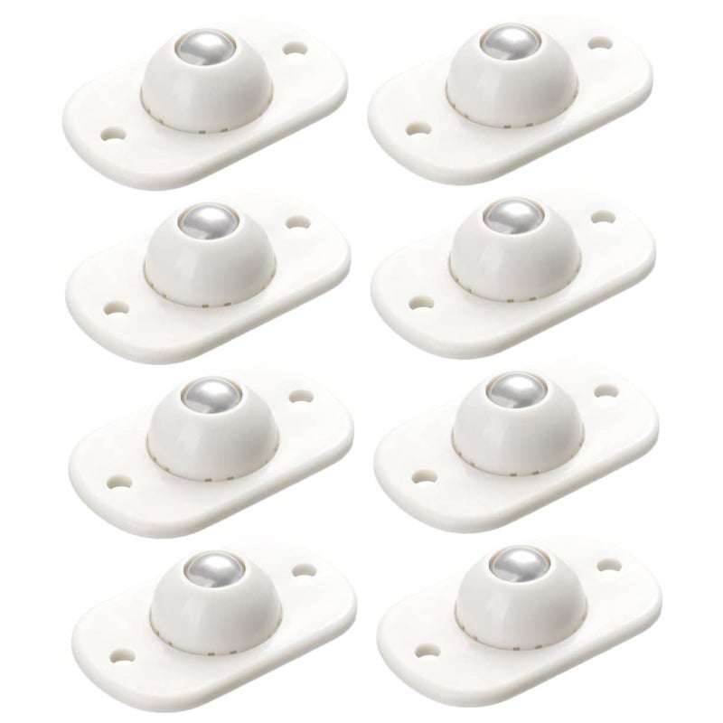 16 Pcs Stainless Steel Ball Swivel Caster Wheels For Storage Cases Easy Installation Smooth Rolling - Image 1