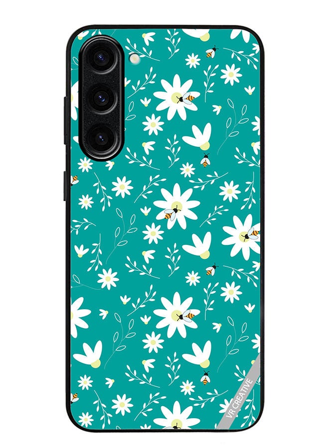 VR CREATIVE Protective Case Cover For Samsung Galaxy S23 Plus Flower Design Multicolour - Image 1