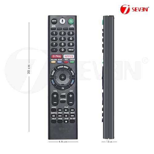 7-Seven 7 SEVEN® Compatible with Sony Bravia TV Remote RMF-TM300U RMF-TM310U Models Suitable for Smart 4K LED UHD OLED QLED Android Television with Bluetooth Voice Command - Pairing Must! - Image 5