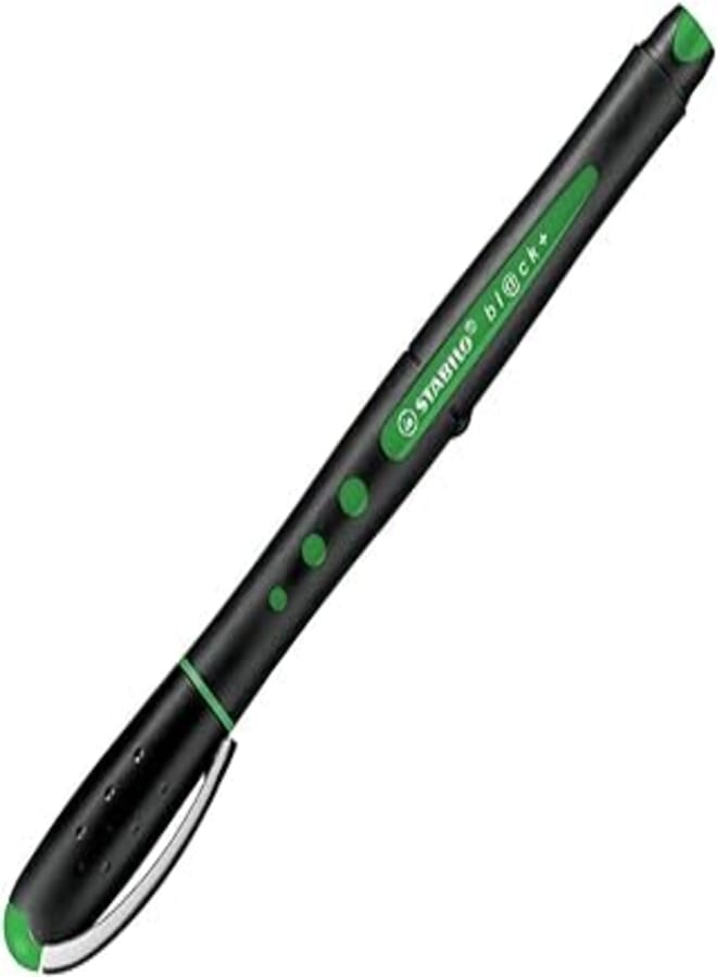 Stabilo black rollerball fine pen - 0.3 mm. - green