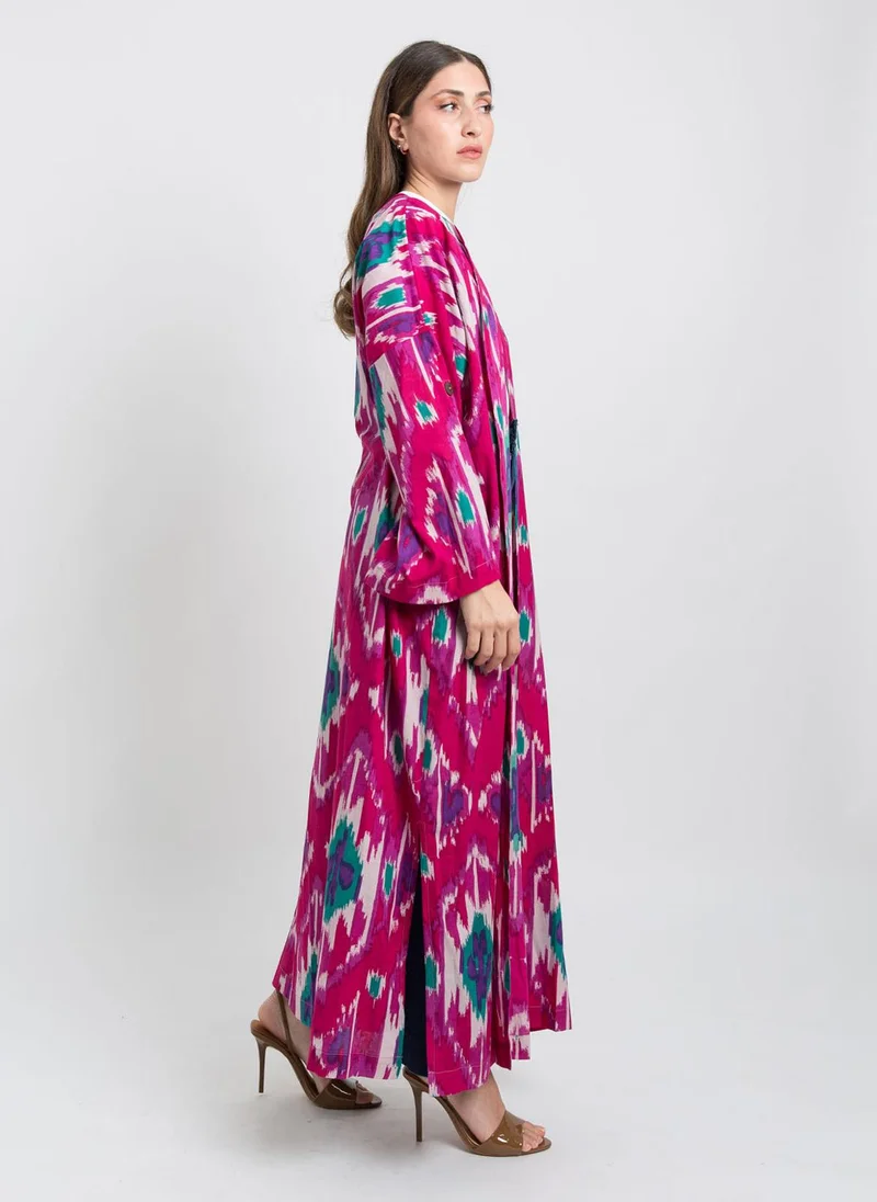 Kaafmeem Pink Boho Soul Bohemian Abaya