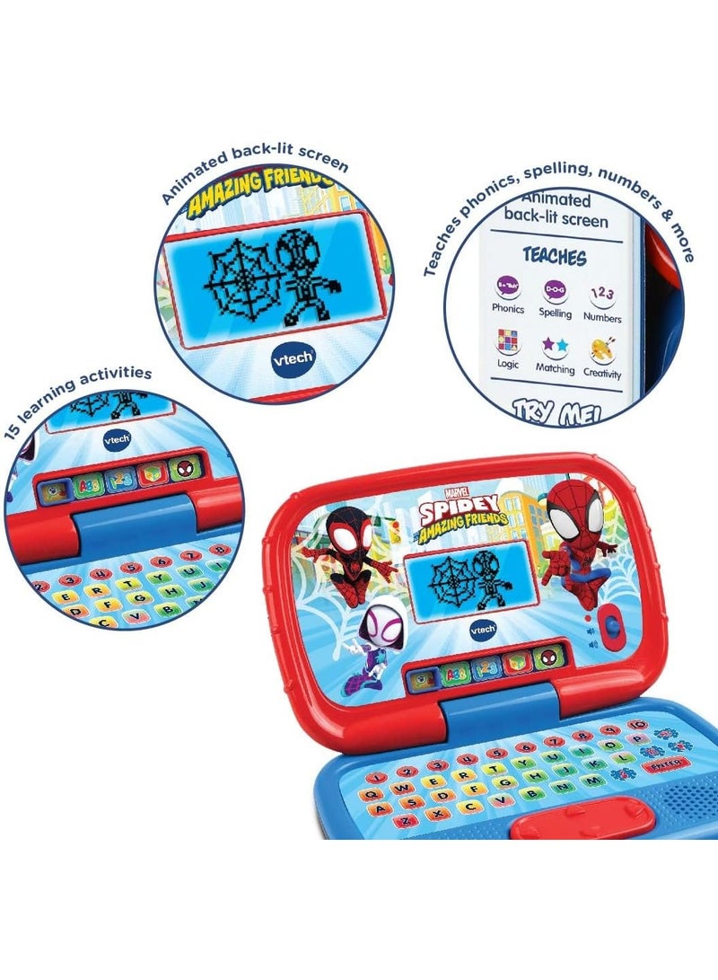 Vtech - Spidey & His Amazing friends Spidey Learning Laptop - Multicolour | Enjoy logic, memory, and creative games with the VTech® | Suitable for ages 3 + up - Image 3