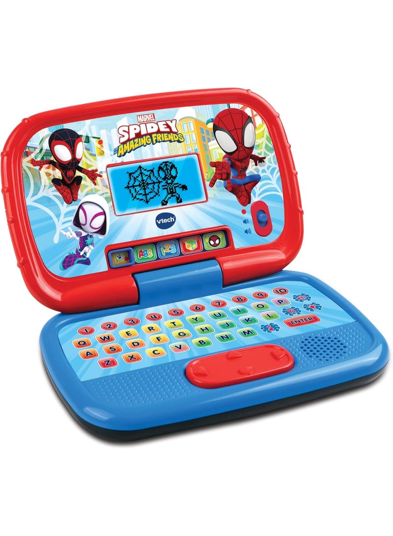 Vtech - Spidey & His Amazing friends Spidey Learning Laptop - Multicolour | Enjoy logic, memory, and creative games with the VTech® | Suitable for ages 3 + up - Image 1