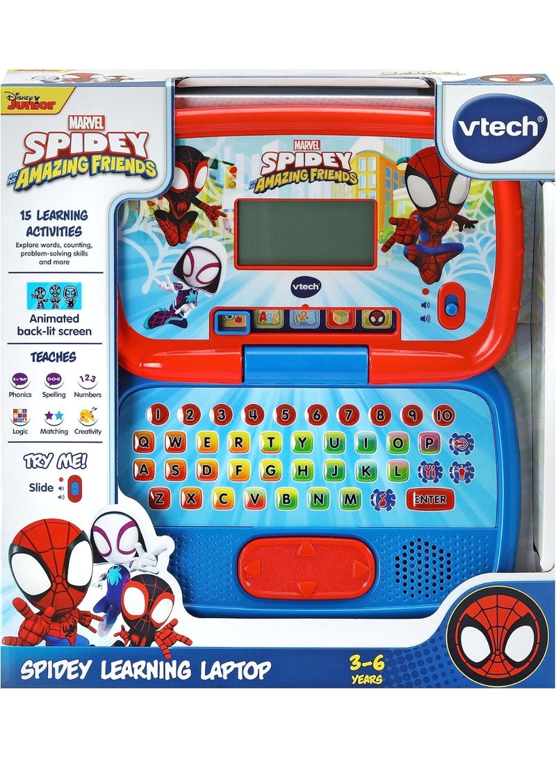 Vtech - Spidey & His Amazing friends Spidey Learning Laptop - Multicolour | Enjoy logic, memory, and creative games with the VTech® | Suitable for ages 3 + up - Image 4