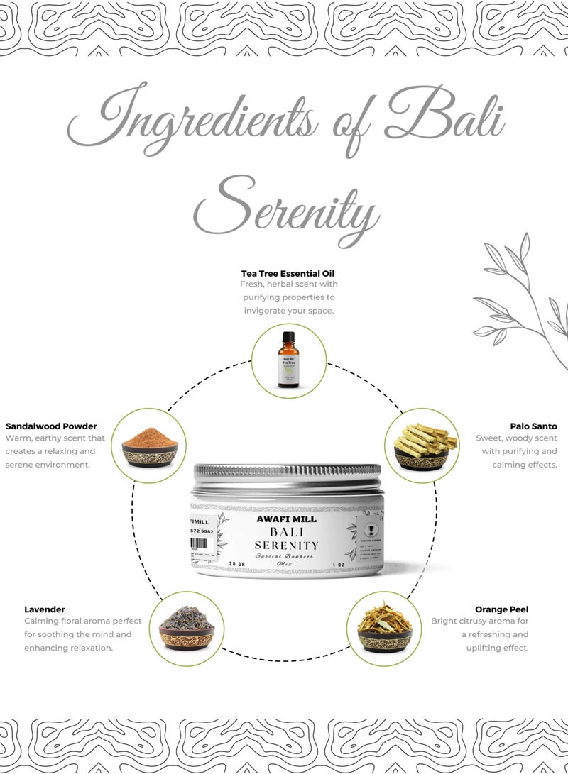 Awafi Mill AWAFI MILL Bali Serenity Bakhoor Mix – Specially Handcrafted Incense for a Peaceful and Invigorating Ambiance - Image 2