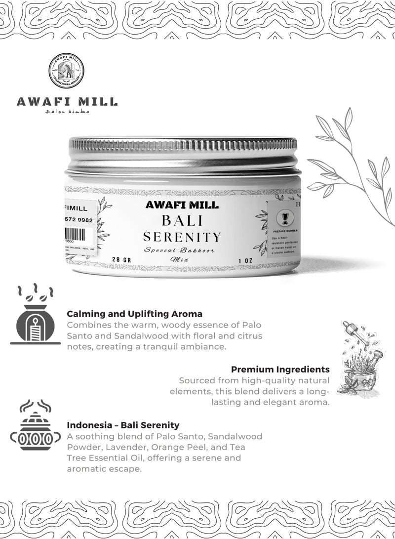 Awafi Mill AWAFI MILL Bali Serenity Bakhoor Mix – Specially Handcrafted Incense for a Peaceful and Invigorating Ambiance - Image 3