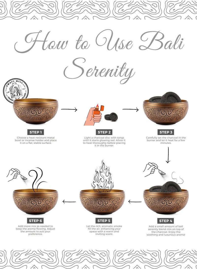 Awafi Mill AWAFI MILL Bali Serenity Bakhoor Mix – Specially Handcrafted Incense for a Peaceful and Invigorating Ambiance - Image 4