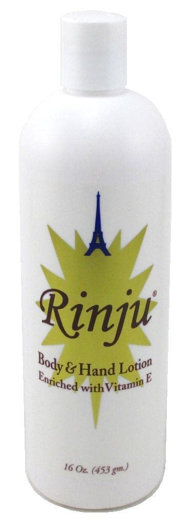 Rinju Body  Hand Lotion 16 Ounce Enriched With VitaminE 473ml 2 Pack