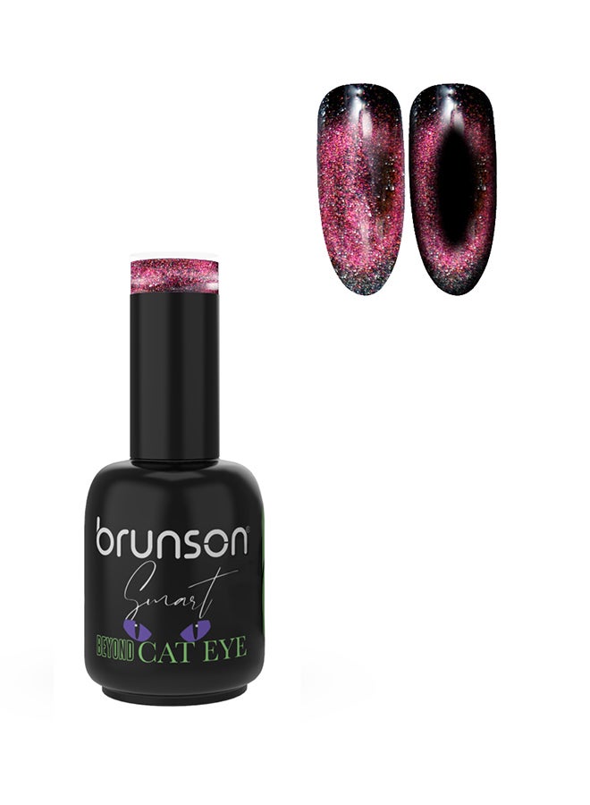 brunson Gel Nail Polish 15ml Smart Beyond Cat Eye Gel Polish Glossy Shine Finish Long Lasting Sparkle UV Soak off Gel Nail Polish for Nail Art French Manicure Pedicure Salon Quality Chip Resistant Gel Nail