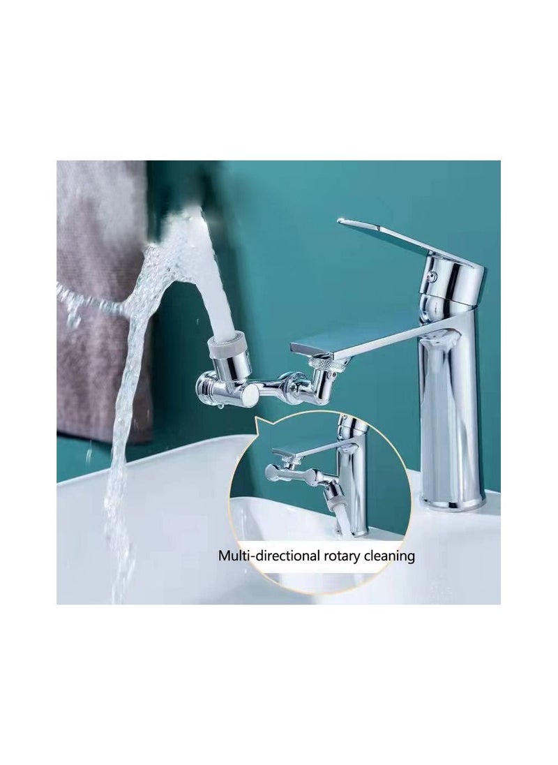 Generic - 1-Piece Robotic Arm 1800 Degree Rotating Universal Faucet, Double Adjustment Multi-function Faucet Extender, Splash-Proof Multi-Joint Faucet - Image 1