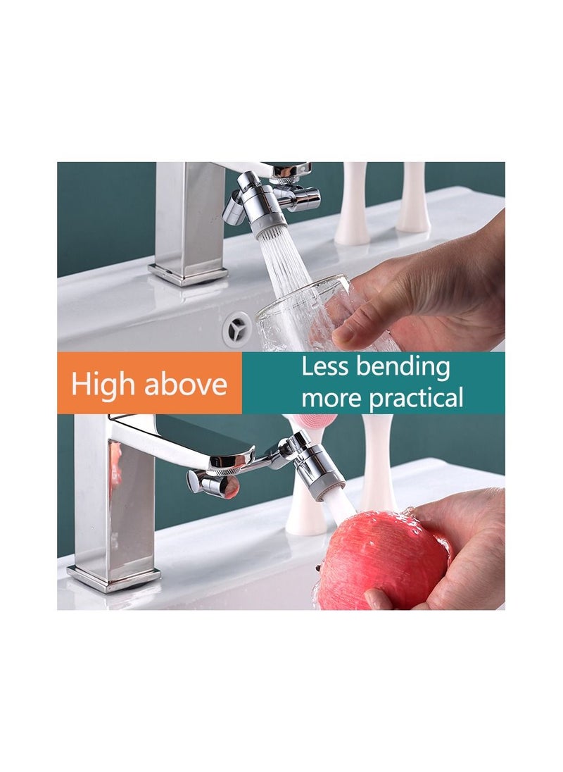 Generic - 1-Piece Robotic Arm 1800 Degree Rotating Universal Faucet, Double Adjustment Multi-function Faucet Extender, Splash-Proof Multi-Joint Faucet - Image 1