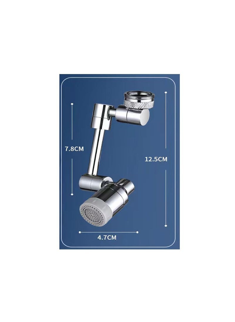 Generic - 1-Piece Robotic Arm 1800 Degree Rotating Universal Faucet, Double Adjustment Multi-function Faucet Extender, Splash-Proof Multi-Joint Faucet - Image 1