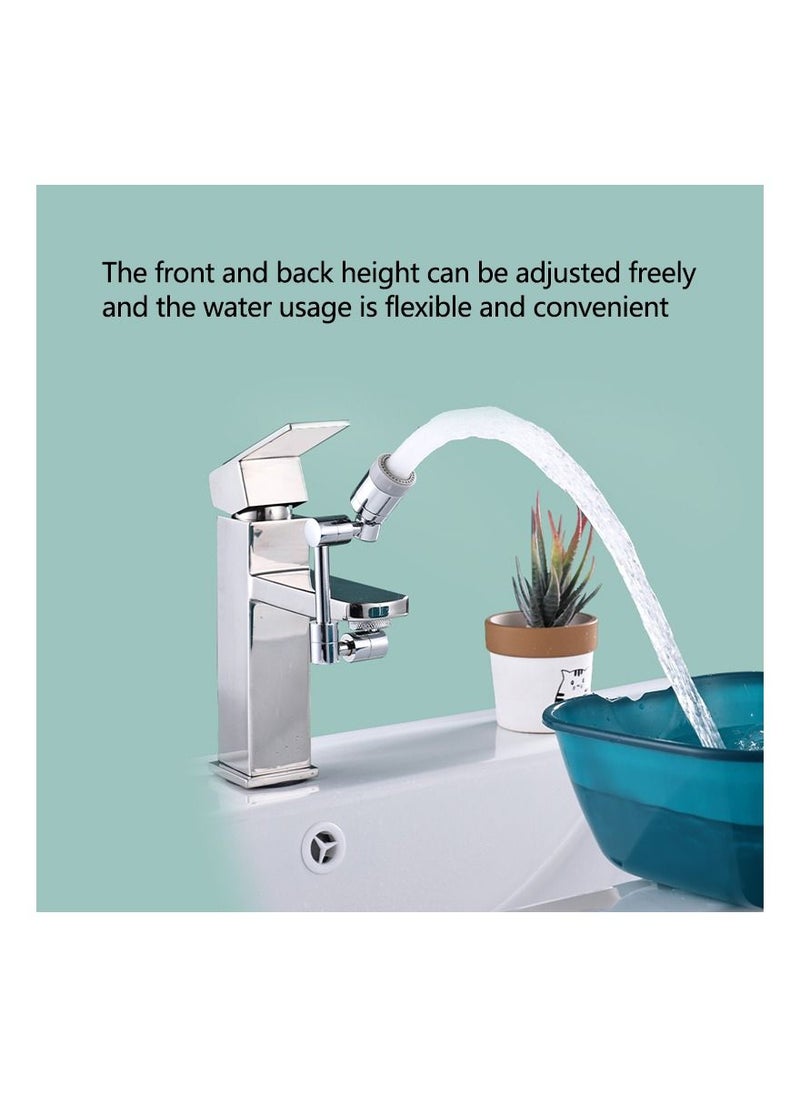 Generic - 1-Piece Robotic Arm 1800 Degree Rotating Universal Faucet, Double Adjustment Multi-function Faucet Extender, Splash-Proof Multi-Joint Faucet - Image 1