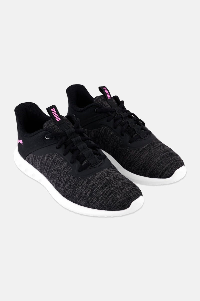 PUMA Women Carson 2 Edge Lace Up Running Shoes, Heather Black - Image 1