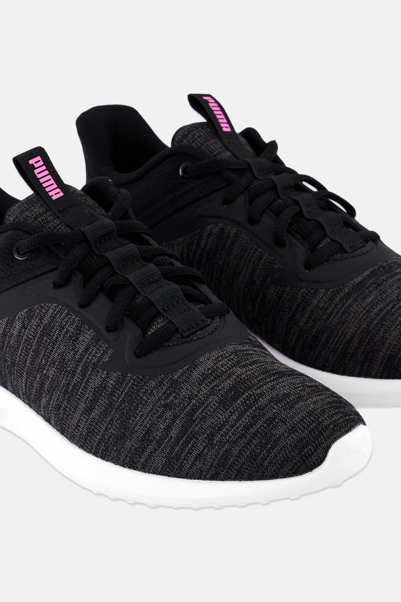 PUMA Women Carson 2 Edge Lace Up Running Shoes, Heather Black - Image 3