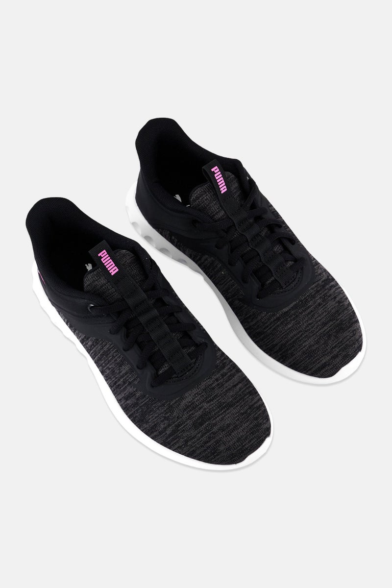 PUMA Women Carson 2 Edge Lace Up Running Shoes, Heather Black - Image 4