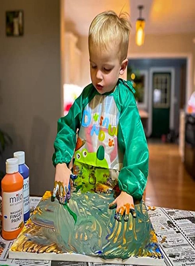 milo Kid's Washable Finger Paint Set of 8 Colors | 8 oz Bottles | Safe and Non-Toxic | Made in the USA | Art & Craft Paints for Kids, Toddlers, Pre School Supplies Painting Set for Children | Easy Pour and Squeeze Bottles - Image 3