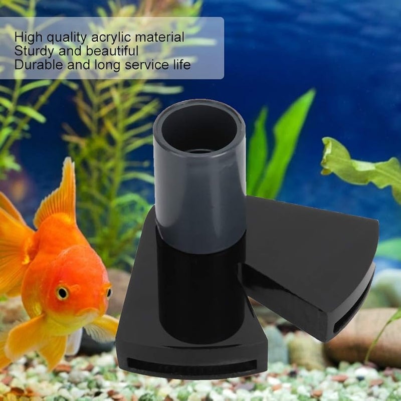 Acrylic 360 Degree Adjustable Double Flat Duckbill Nozzle Aquarium Water Accelerator Outlet - Image 5