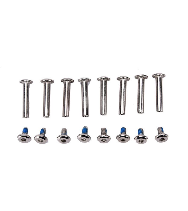 Slivery 8 Pack Inline Skate Axles Blades Screws Bolts Roller Wheels Set - Image 1