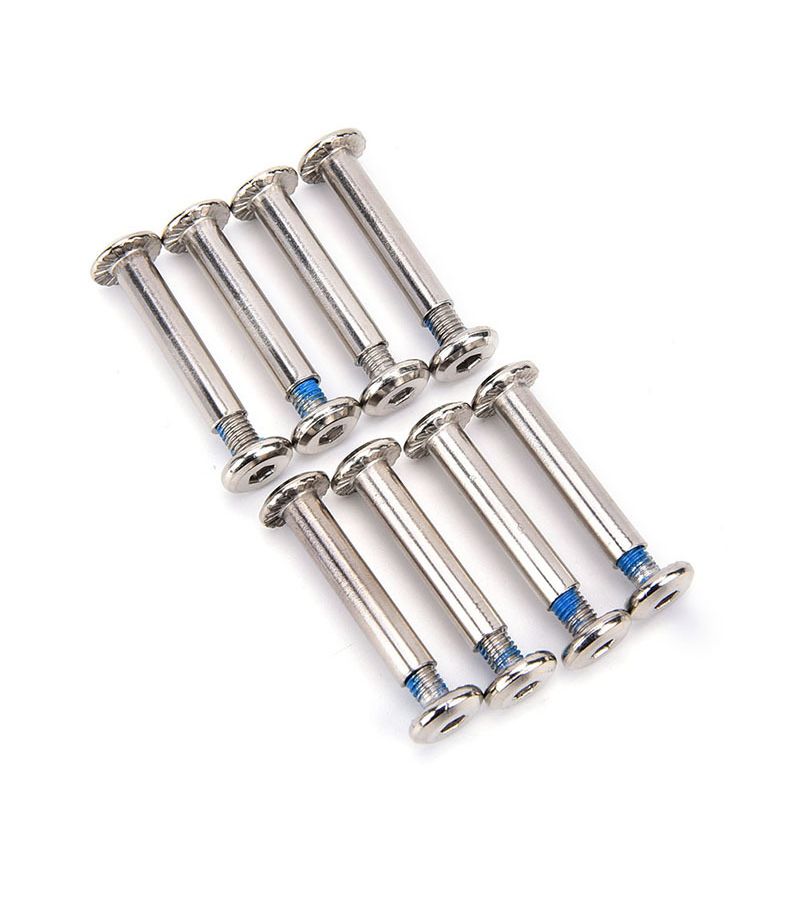 Slivery 8 Pack Inline Skate Axles Blades Screws Bolts Roller Wheels Set - Image 3