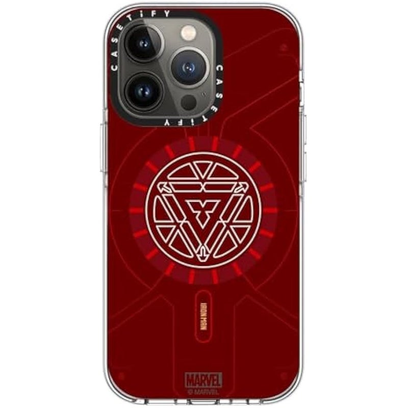 Casetify Clear iPhone 13 Pro Case 【Iron Man Co-Lab/Not Yellowing / 6.6ft Drop Protection/Compatible with Magsafe】 - Arc Reactor - Clear - Image 4