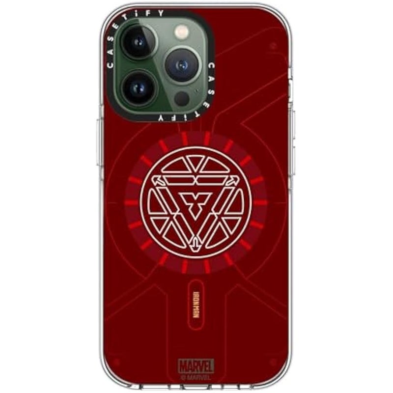 Casetify Clear iPhone 13 Pro Case 【Iron Man Co-Lab/Not Yellowing / 6.6ft Drop Protection/Compatible with Magsafe】 - Arc Reactor - Clear - Image 3