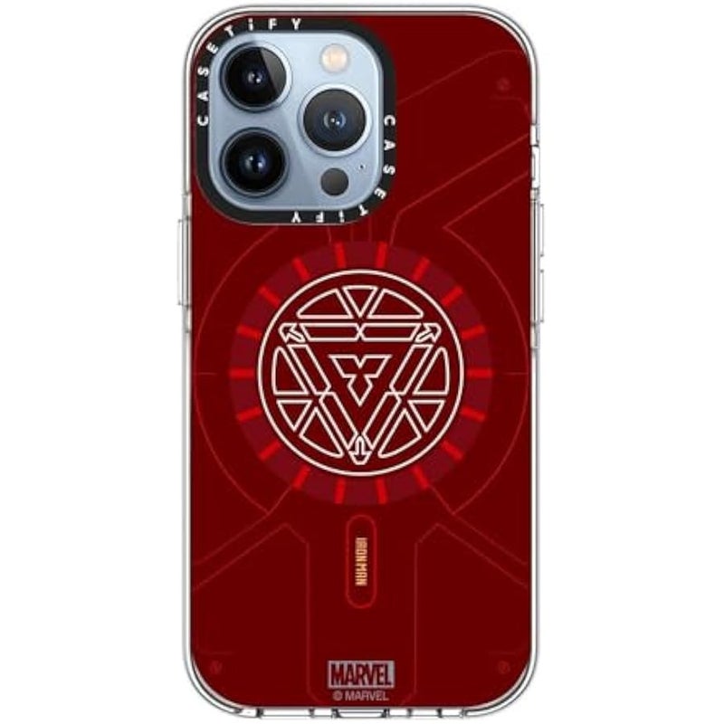 Casetify Clear iPhone 13 Pro Case 【Iron Man Co-Lab/Not Yellowing / 6.6ft Drop Protection/Compatible with Magsafe】 - Arc Reactor - Clear - Image 2