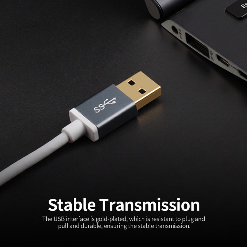 Ethernet Adapter: USB 3.0 High-speed Transmission Portable Plug And Play Alloy Shell Grey - Stable 10/100/1000Mbps Connection For Home Office Gaming File Downloading - Image 4