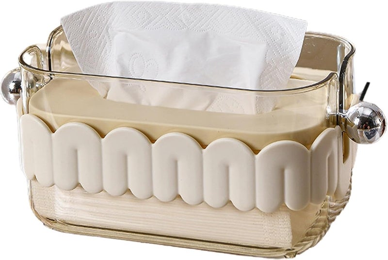Wrixty Tissue Box Cover,Tissue Paper Dispenser | Multifunctional Facial Tissue Holder Case, Creative Paper Tissue Dispenser for Bathroom Kitchen Bedroom - Image 1