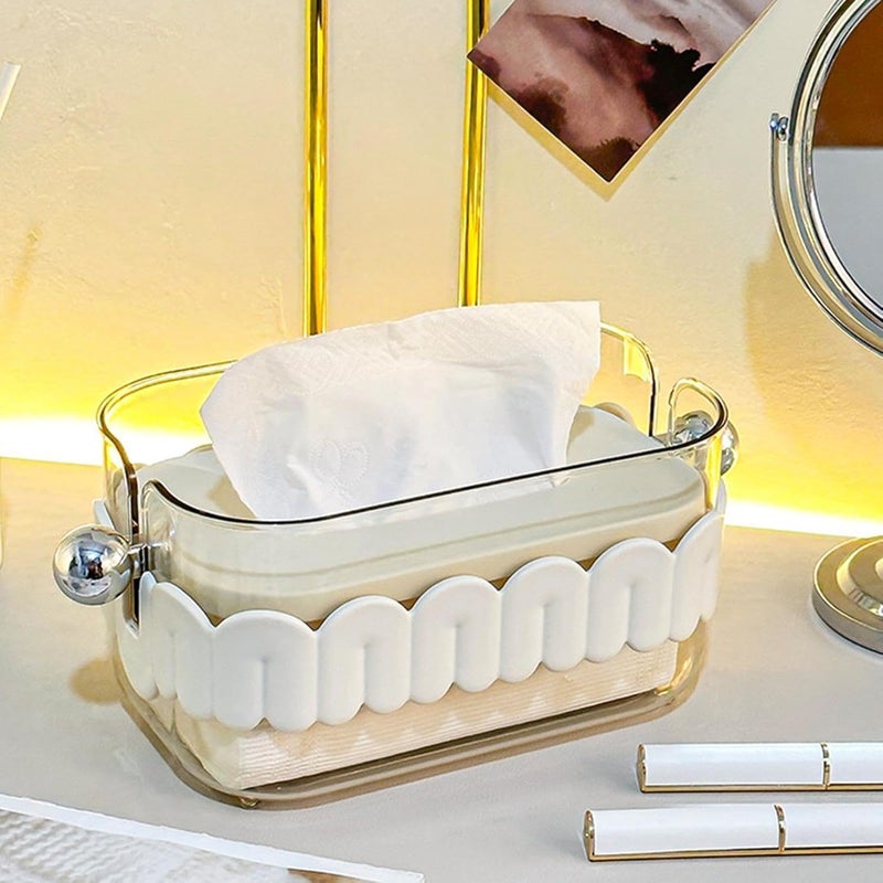 Wrixty Tissue Box Cover,Tissue Paper Dispenser | Multifunctional Facial Tissue Holder Case, Creative Paper Tissue Dispenser for Bathroom Kitchen Bedroom - Image 5