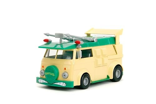 Jada Teenage Mutant Ninja Turtles Party Wagon Hollywood Rides 132 Scale DieCast Opening Doors Detailed Interior Collectible for Adults Kids - Image 1