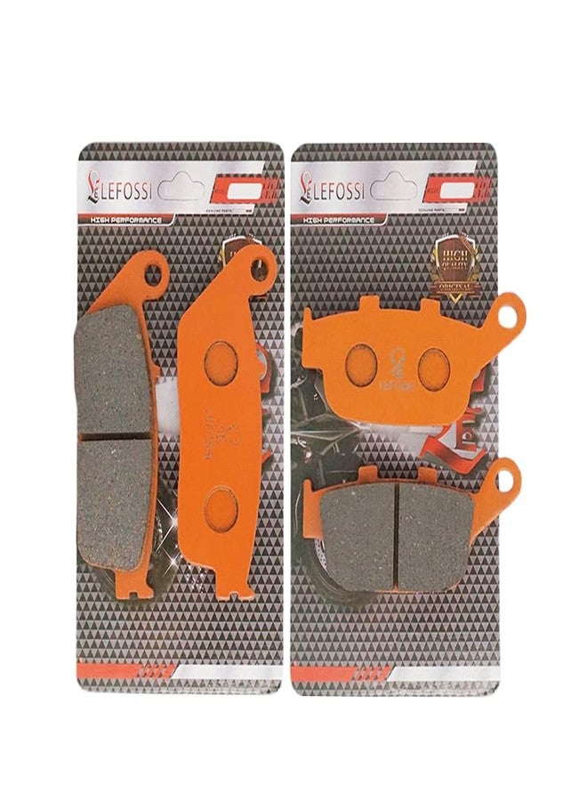 LE LEFOSSI Motorcycle Front Rear Carbon Fiber Brake Pads Replacement Compatiable with Suzuki GW 250 GW250 Inazuma 2013 2014 2015 GSX250R GSX 250 R RL7 RL8 2017 2018 FA142F FA496R - Image 1