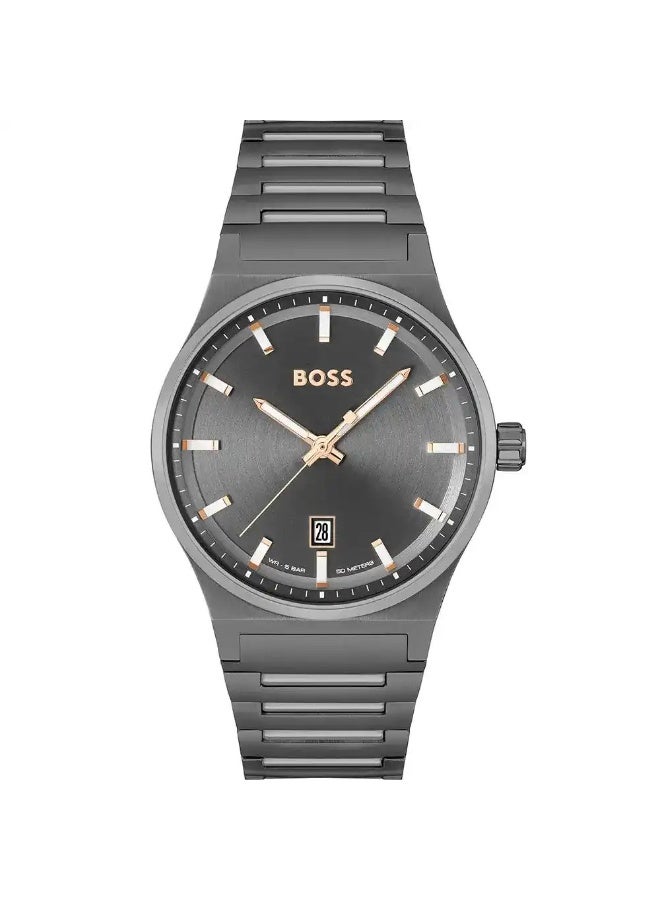 بوس ساعة هوجو بوس كاندور 1514078 للرجال – ستانلس ستيل، حركة كوارتز، ميناء رمادي، مقاومة للماء - Image 1