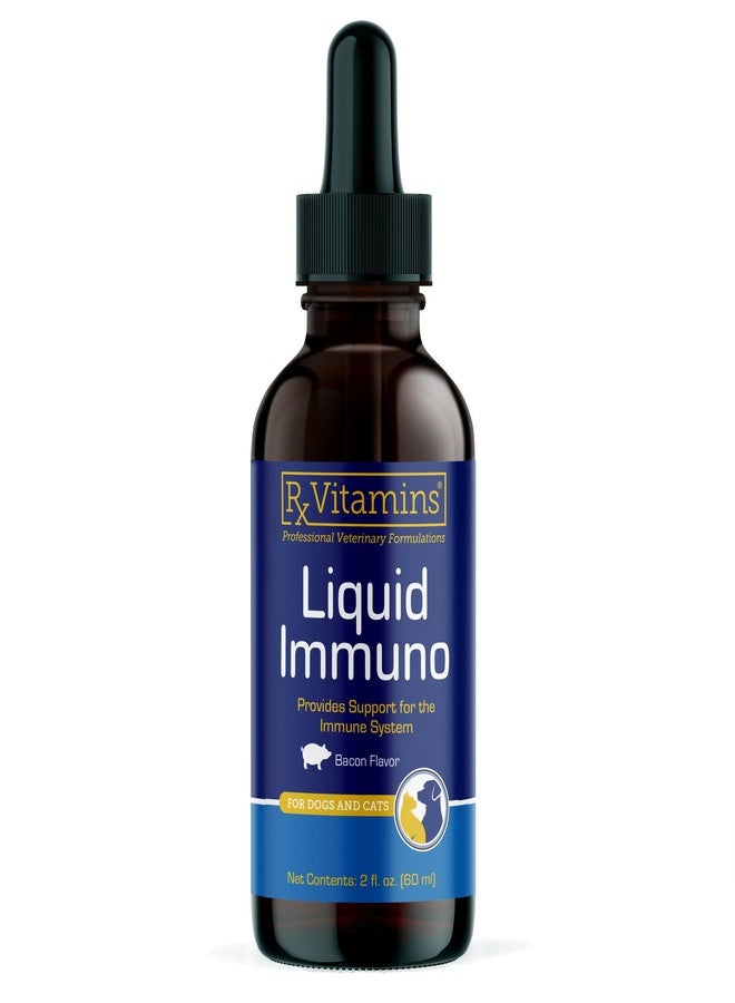 ركس فيتامينز فيتامينات آر إكس السائلة للمناعة - مع إل-لايسين لصحة القطط والكلاب - مكمل فطر الريشي لدعم مناعة الكلاب والقطط - فيتامينات ومكملات للعين مع اللوتين - لحم مقدد (2 أونصة) - Image 1