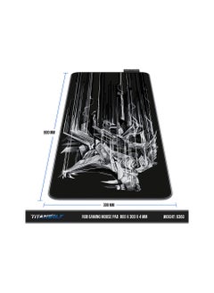 Generic TITANWOLF Rubber Base R G B Gaming Mouse Pad (800 x 300mm, Multicolor)  - Image 2