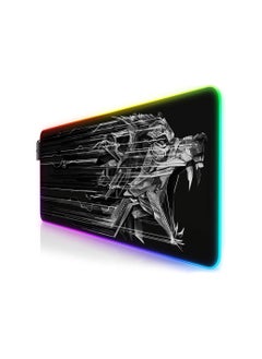 Generic TITANWOLF Rubber Base R G B Gaming Mouse Pad (800 x 300mm, Multicolor)  - Image 1