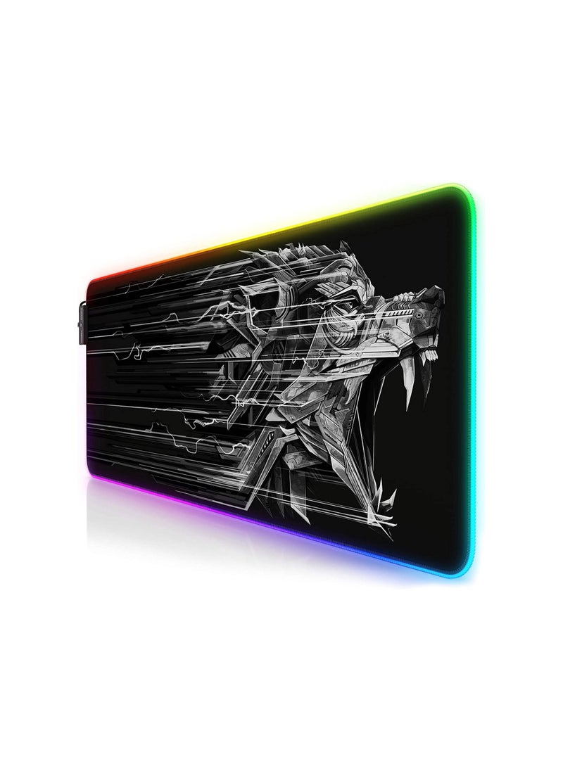 Generic - TITANWOLF Rubber Base R G B Gaming Mouse Pad (800 x 300mm, Multicolor) - Image 1