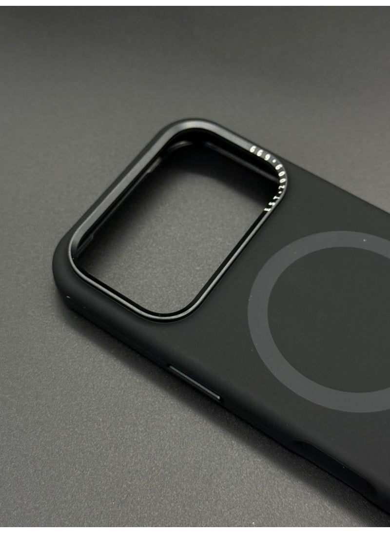 general Premium Silicone MagSafe Case for iPhone 17 Pro – Slim, Shockproof, Magnetic Wireless Charging Compatible Protective Cover (Black) - Image 4